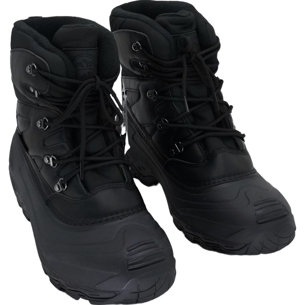 Polar Range Men's Arno Cushioned Snow Boots Black 10M